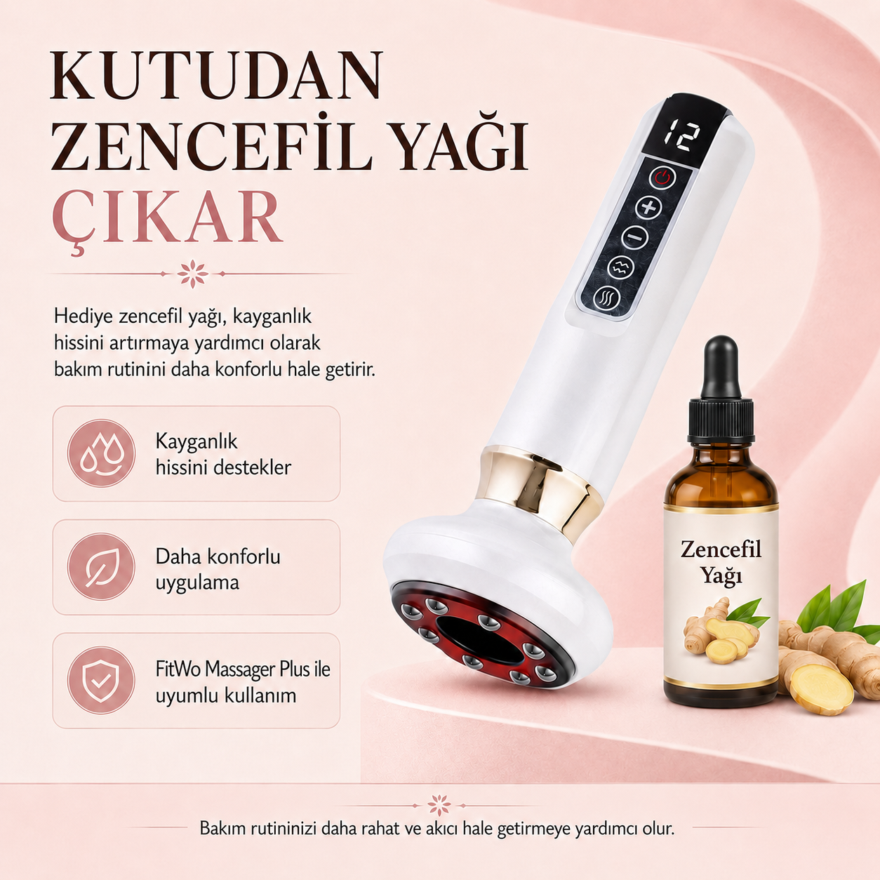 FitWo Plus Premium Bilyeli Masaj ve Bakım Seti